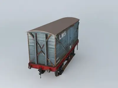 LMS BOX VAN Free 3D model