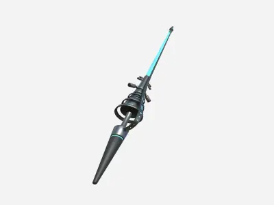 SciFi War Lance A10 Metal - Sci Fi Weapon Design Low-poly 3D model