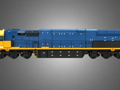 C44aci - Heavy Duty Diesel Electric Locomotive 3D model