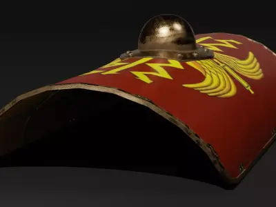 Scutum - Roman Shield 3D model