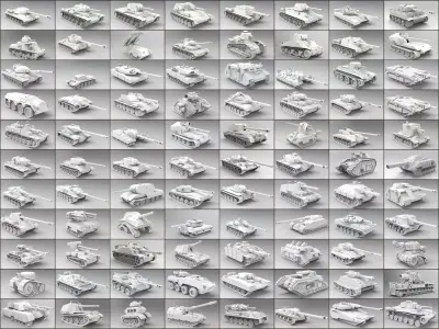 Collection 110 model Tank 3D print model