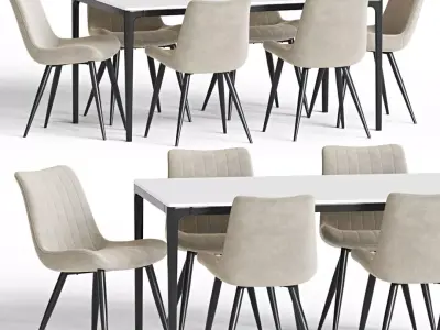 Dining Set 108 3D model