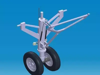 Nose Landing Gear II Free 3D model