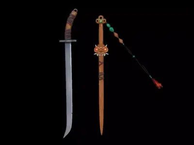 sword chinese 3D model