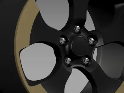 Jeep Wrangler Dragon Edition 2014 rim 3D model