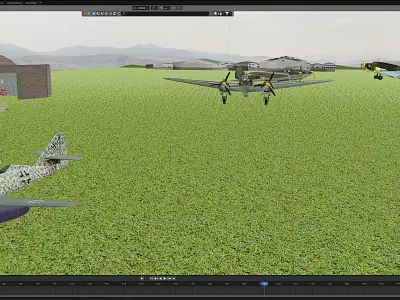 German airfield Free 3D model