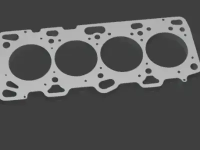 4G63 Engine Gasket Keychain - 3D Model for 3D Printing 3D print model