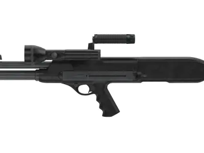 High Standard Model 10 Low Poly PBR Realistic Low-poly 3D model