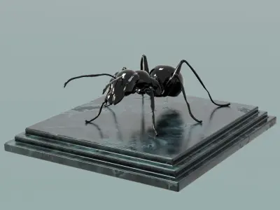 House Decoration Ant Statue Low-poly 3D model