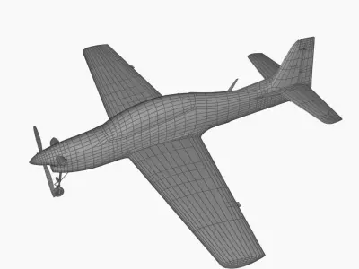 EMB 312 Tucano Free low-poly 3D model