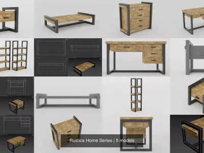 Rustica Home Series 3D Model Pack
