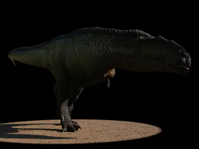 Mapusaurus Low-poly 3D model