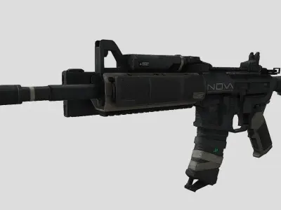 M4 Carbine Low-poly 3D model order