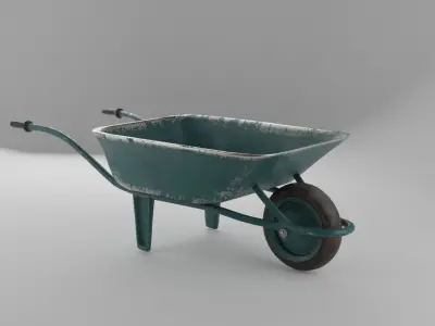 old wheelbarrow 3D model