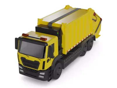 Garbage Truck 3D model purchase