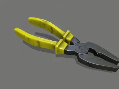 nippers pliers Low-poly 3D model get