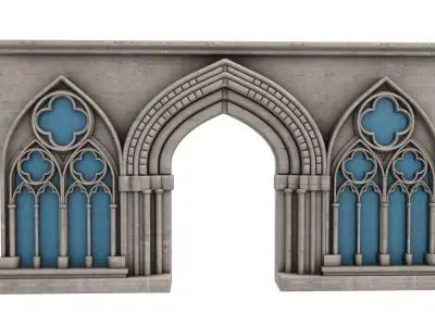 Gothic Window  3D model buy