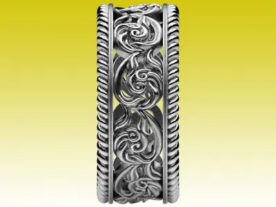 Ring Wedding Filigree 3D print model