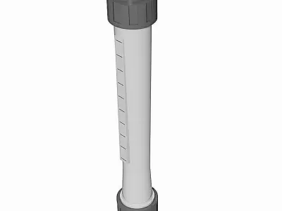 PVC Flow Indicators - Socket Ends Free 3D model
