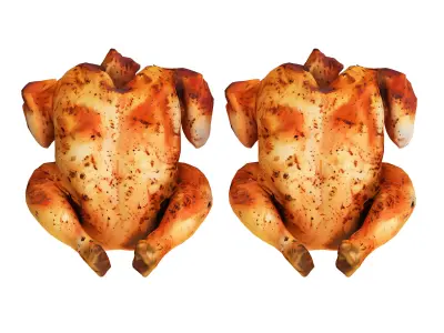 Roast Low-poly 3D model