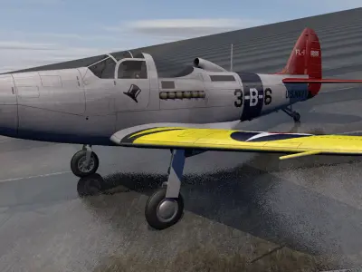 Bell FL-1 Airabonita 3D model