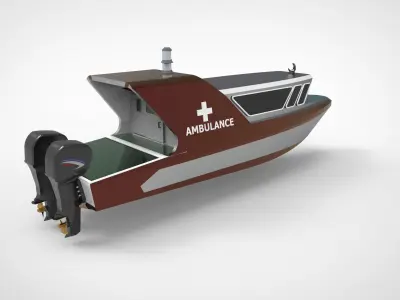 Ambulance  ship 3D model
