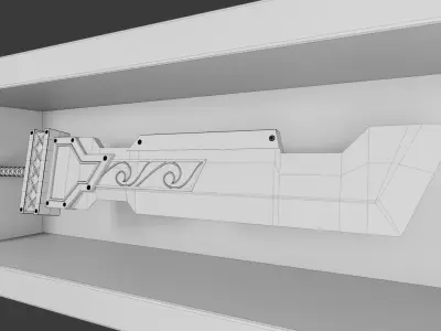 Upgraded Giant Sword Low-poly 3D model