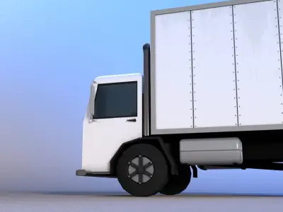 Low Poly Box Truck Low-poly 3D model by siebel3d
