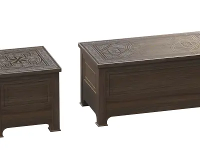 Coffee table from arabic 3D model