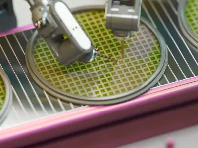 Industrial Robot Semiconductor manufacturing animation 3D model