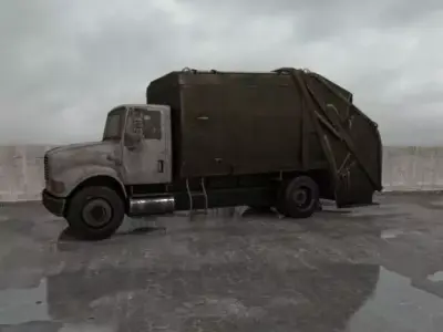 destroyed truck 010 am165 3D model