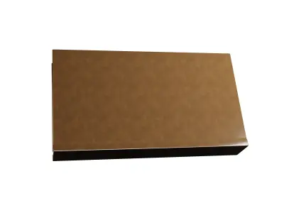 Antique book with leather cover Low-poly 3D model