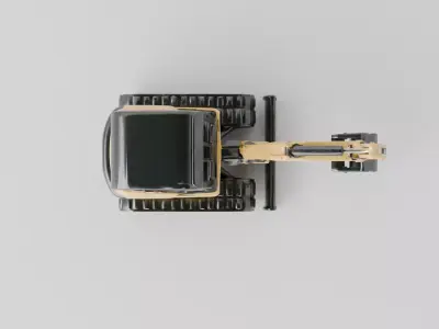 Mini Excavator Compact Construction Machine 3D model