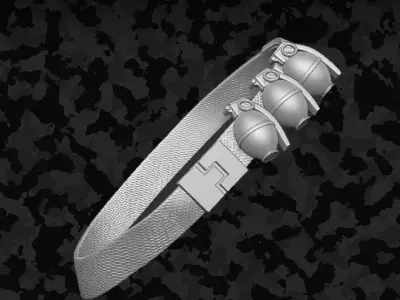 Saboteur Bandolier Kit for Action Figures 3D print model