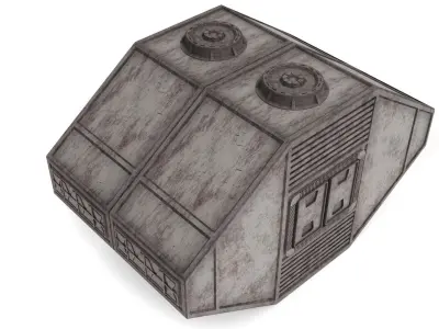 Hangar Container 1-6 scale Hottoys  3D print model