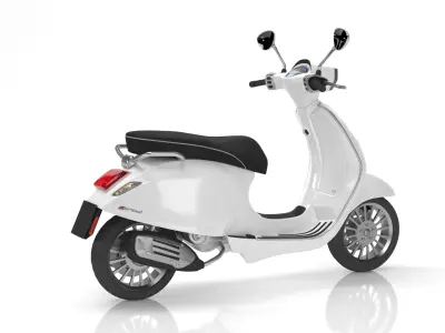 Vespa Sprint White 3D model