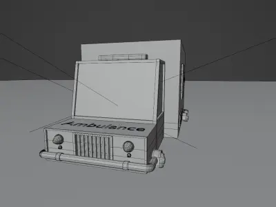 Ambulance  Free 3D model