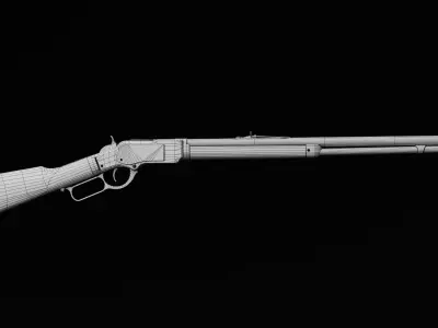 Wild West Props - Winchester Low-poly 3D model