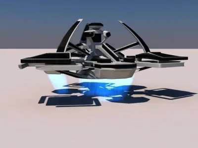 Atlantis city ship 3D model