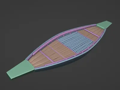 Bangladeshi boat 3D model