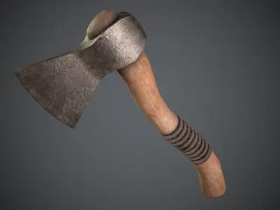 Old Axe Low-poly 3D model buy