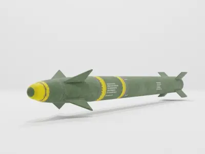 Missile Low-poly 3D model
