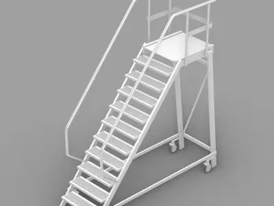 Rolling Ladder Free 3D model