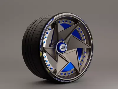 JRC FinalFighters with Mishelin tyres 3D model