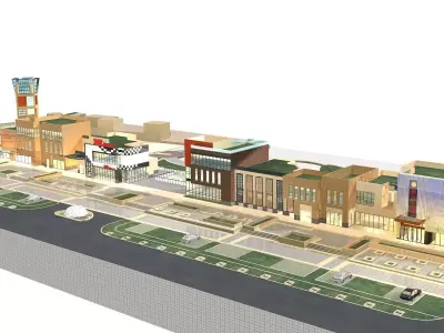 Commercial Building 3D model 108