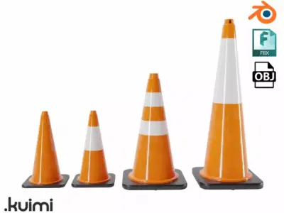 Cones Pack 003 3D model
