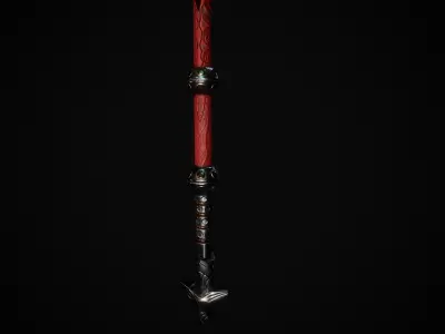 3D Stylized Axe V2 GameReady Free low-poly 3D model