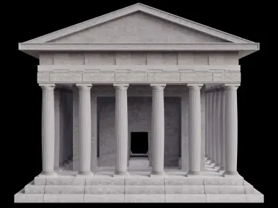 Greek Temple  3D model purchase