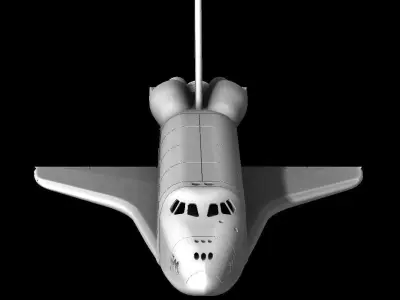 ULTRA DETAILED Space Shuttle - 9 Parts for 3D Printing 3D print model