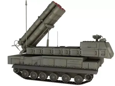 Buk M3 SA-17 missile systems 3D model